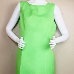 Deane and White lime green blouse